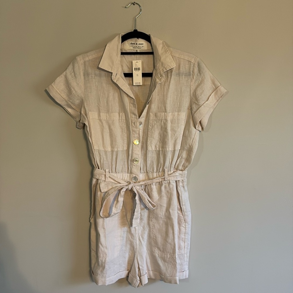 Cloth&stone- anthropology linen romper